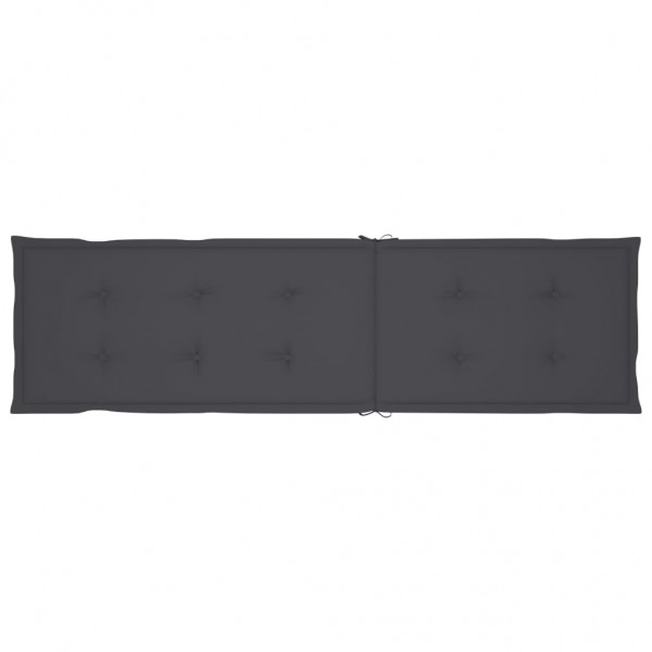 Almofadão para cadeira de terraço (75+105)x50x4 cm antracite M 2