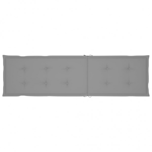 Almofadão para cadeira de terraço (75+105)x50x4 cm cinzento M 3