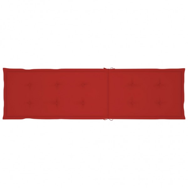 Almofadão para cadeira de terraço (75+105)x50x4 cm vermelho M 3