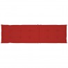 Almofadão para cadeira de terraço (75+105)x50x4 cm vermelho 3