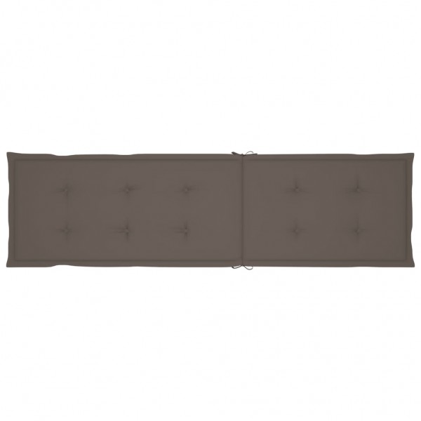 Almofadão cadeira de terraço (75+105)x50x4 cm cinza-acastanhado M 3