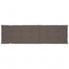 Almofadão cadeira de terraço (75+105)x50x4 cm cinza-acastanhado 3