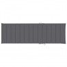Cojín de tumbona de tela Oxford gris antracita 200x60x3 cm 2