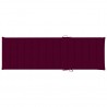 Cojín de tumbona de tela Oxford rojo tinto 200x60x3 cm 1