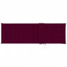 Cojín de tumbona de tela Oxford rojo tinto 200x60x3 cm 2