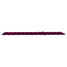 Cojín de tumbona de tela Oxford rojo tinto 200x60x3 cm 4