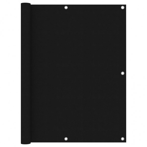 Toldo para balcón de tela oxford negro 120x600 cm D