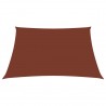 Toldo de vela cuadrado de tela oxford terracota 4x4 m 3