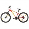 Bicicleta montaña 21 velocidades 27.5 pulgadas rueda 38 cm rojo 1