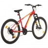 Bicicleta de montanha 21 velocidades roda 27.5 38 cm vermelho 3