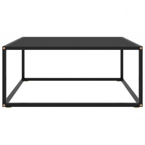 Mesa de centro 80x80x35 cm vidro preto H