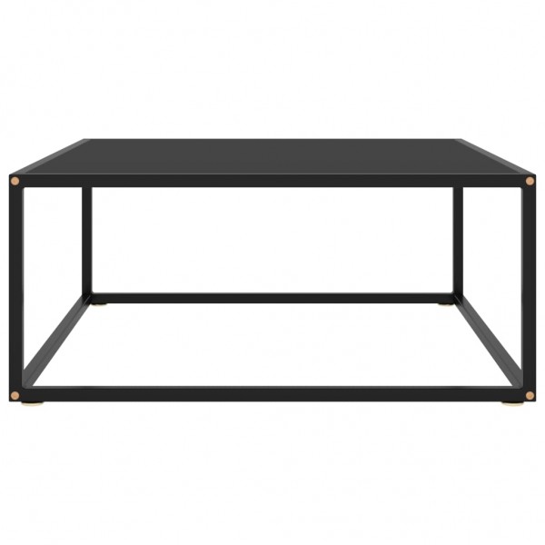 Mesa de centro 80x80x35 cm vidro preto M 2