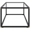 Mesa de centro negra con vidrio templado 100x50x35 cm 3