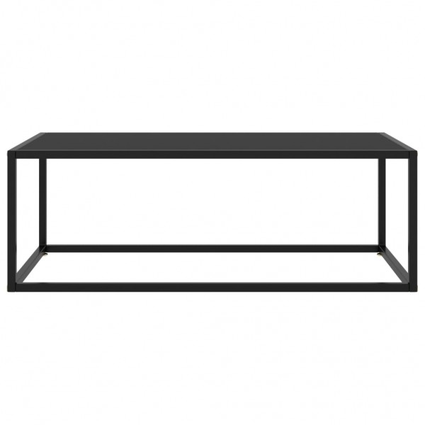 Mesa de centro 100x50x35 cm vidro preto M 2