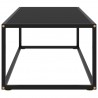 Mesa de centro negra con vidrio negro 100x50x35 cm 3