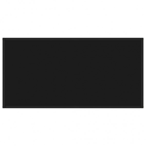 Mesa de centro 100x50x35 cm vidro preto M 4