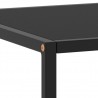 Mesa de centro 100x50x35 cm vidro preto 5