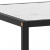 Mesa de centro 100x50x35 cm vidro mármore branco 5
