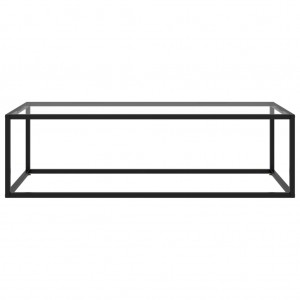 Mesa de centro 120x50x35 cm vidro temperado preto H