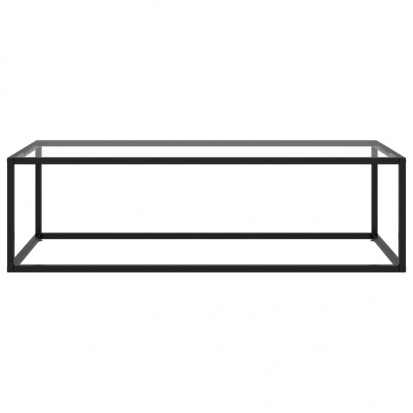 Mesa de centro 120x50x35 cm vidro temperado preto M 2
