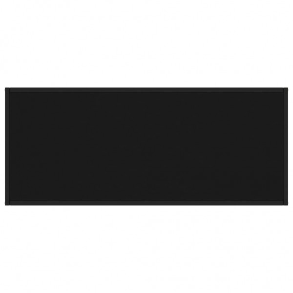 Mesa de centro negra con vidrio negro 120x50x35 cm M 4