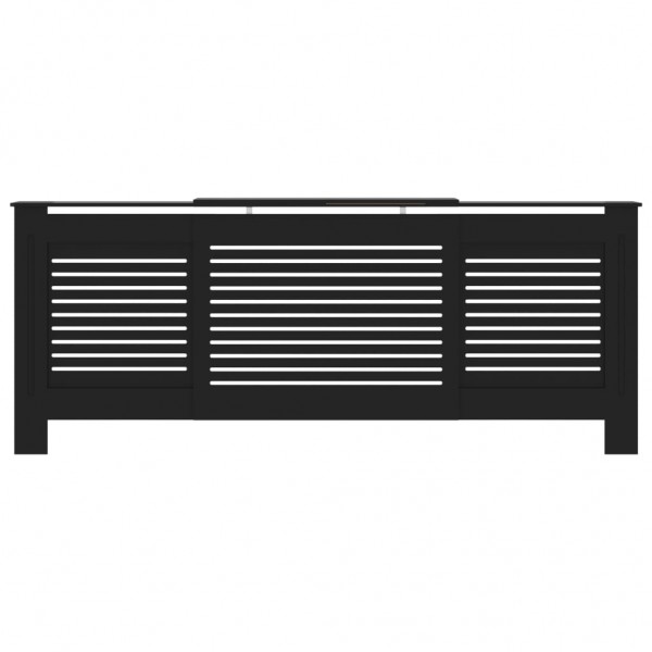 Cubierta para radiador MDF negro 205 cm M 3