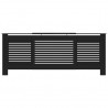 Cobertura de radiador MDF 205 cm preto 3