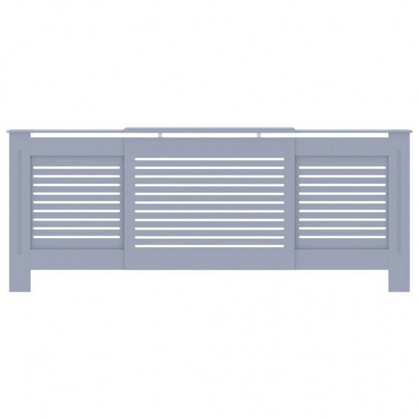 Cobertura de radiador MDF 205 cm cinzento M 3