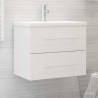 Armario para lavabo aglomerado blanco 60x38.5x48 cm 1