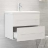 Armario para lavabo aglomerado blanco 60x38.5x48 cm 3