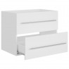 Armario para lavabo aglomerado blanco 60x38.5x48 cm 5