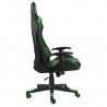 Silla gaming giratoria PVC verde 3