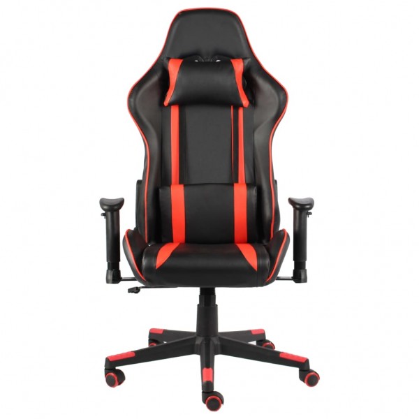 Silla gaming giratoria PVC rojo M 2