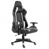 Silla gaming giratoria PVC blanco 2