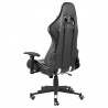 Silla gaming giratoria PVC blanco 4