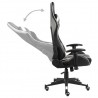 Silla gaming giratoria PVC blanco 5
