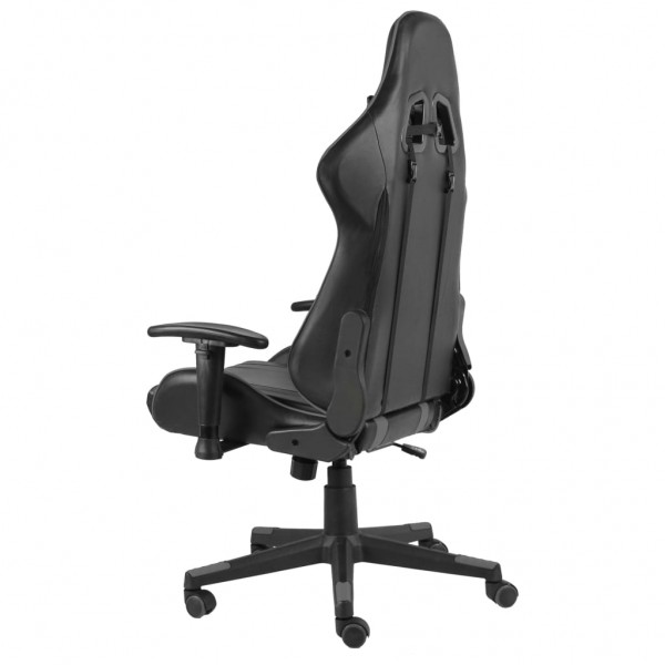 Cadeira de gaming giratória PVC cinzento M 5