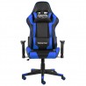Silla gaming giratoria PVC azul 2