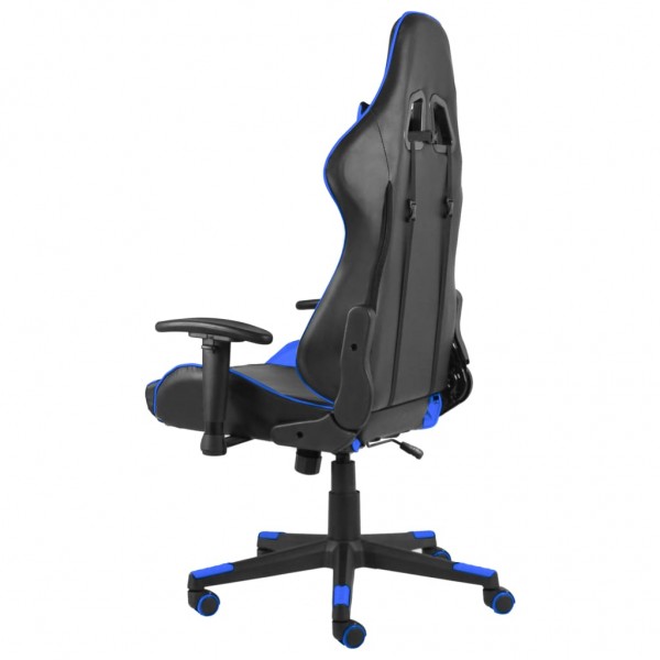 Silla gaming giratoria PVC azul M 4