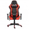 Silla gaming giratoria PVC rojo 2