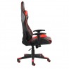 Cadeira de gaming giratória PVC vermelho 3
