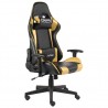 Silla gaming giratoria PVC dorado 1