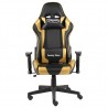 Silla gaming giratoria PVC dorado 2