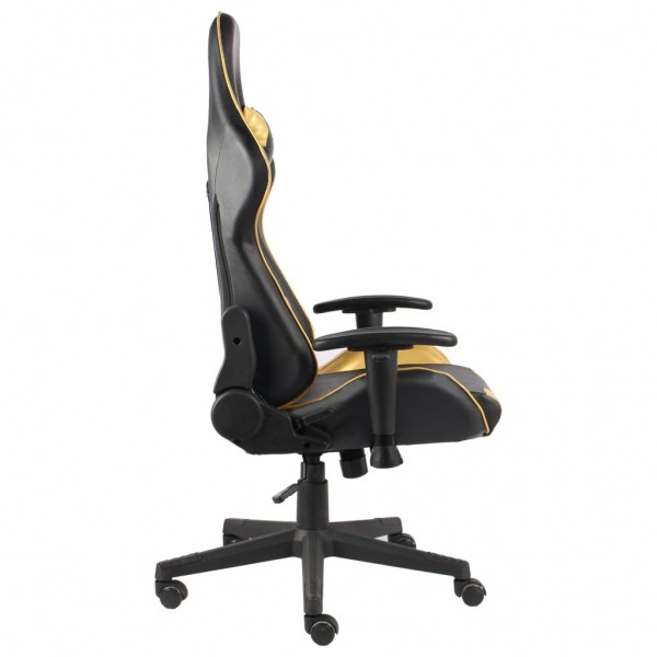 Silla gaming giratoria PVC dorado M 3