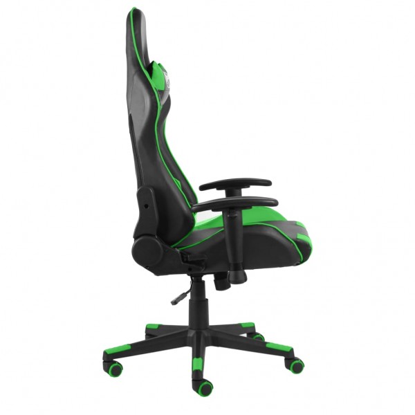 Silla gaming giratoria PVC verde M 3
