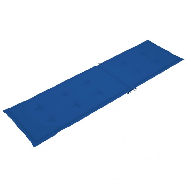 Almofadão para cadeira de terraço (75+105)x50x4 cm azul real M 2