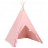 Tienda tipi niños y bolsa piel de melocotón rosa 120x120x150cm 3