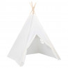 Tenda teepee infantil c/ saco 120x120x150cm pele pêssego branco 3