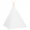 Tienda tipi niños y bolsa piel melocotón blanco 120x120x150cm 4