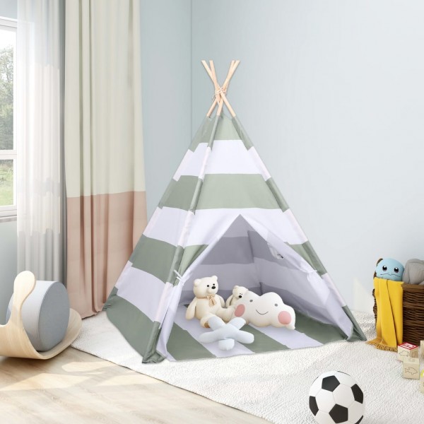 Tienda tipi niños y bolsa piel de melocotón rayas 120x120x150cm D